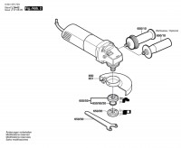Bosch 0 601 375 503 Gws 6-115 E Angle Grinder 230 V / Eu Spare Parts